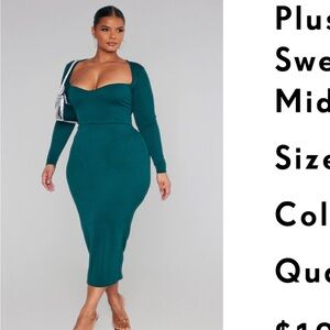 Pretty little thing long sleeve midi dress